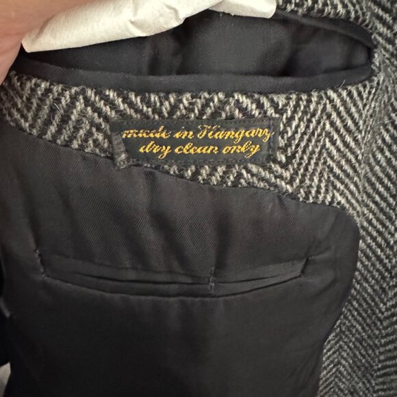 Vintage Gentry The Trimmer Fit 100% Wool 2 Button Suit Blazer Coat S 44 29 x20” - Picture 10 of 10